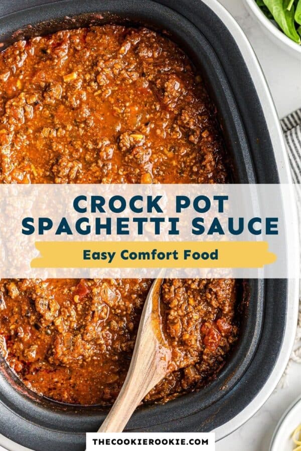 crockpot spaghetti sauce pinterest