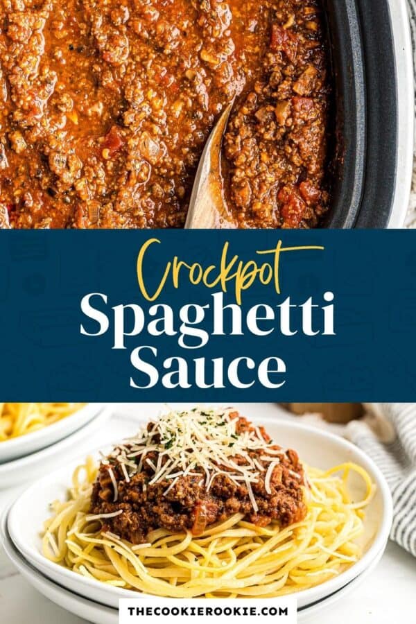 crockpot spaghetti sauce pinterest