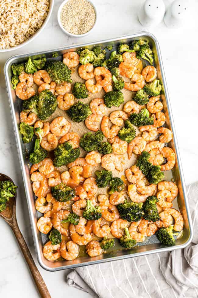 Shrimp and Broccoli Sheet Pan Dinner Recipe The Cookie Rookie®