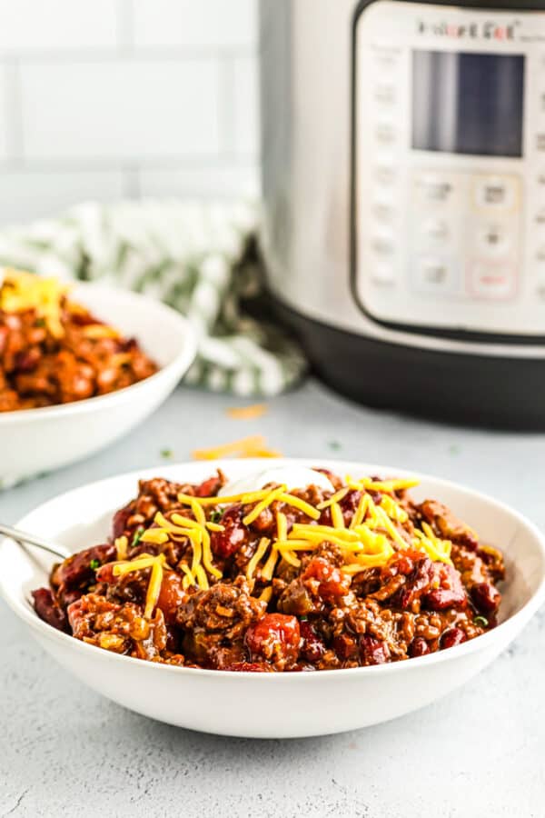 chili next to instant pot