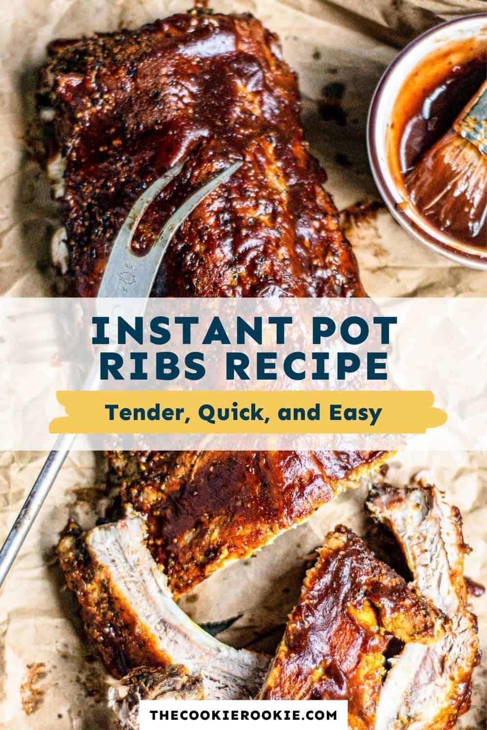 Instant Pot Ribs Recipe - The Cookie Rookie®