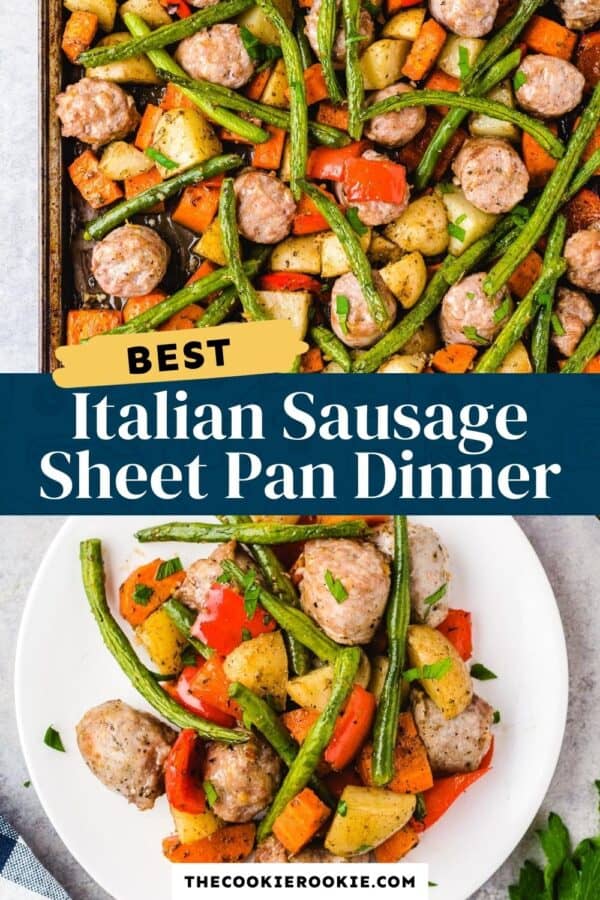 Italian Sausage Sheet Pan Dinner Pinterest