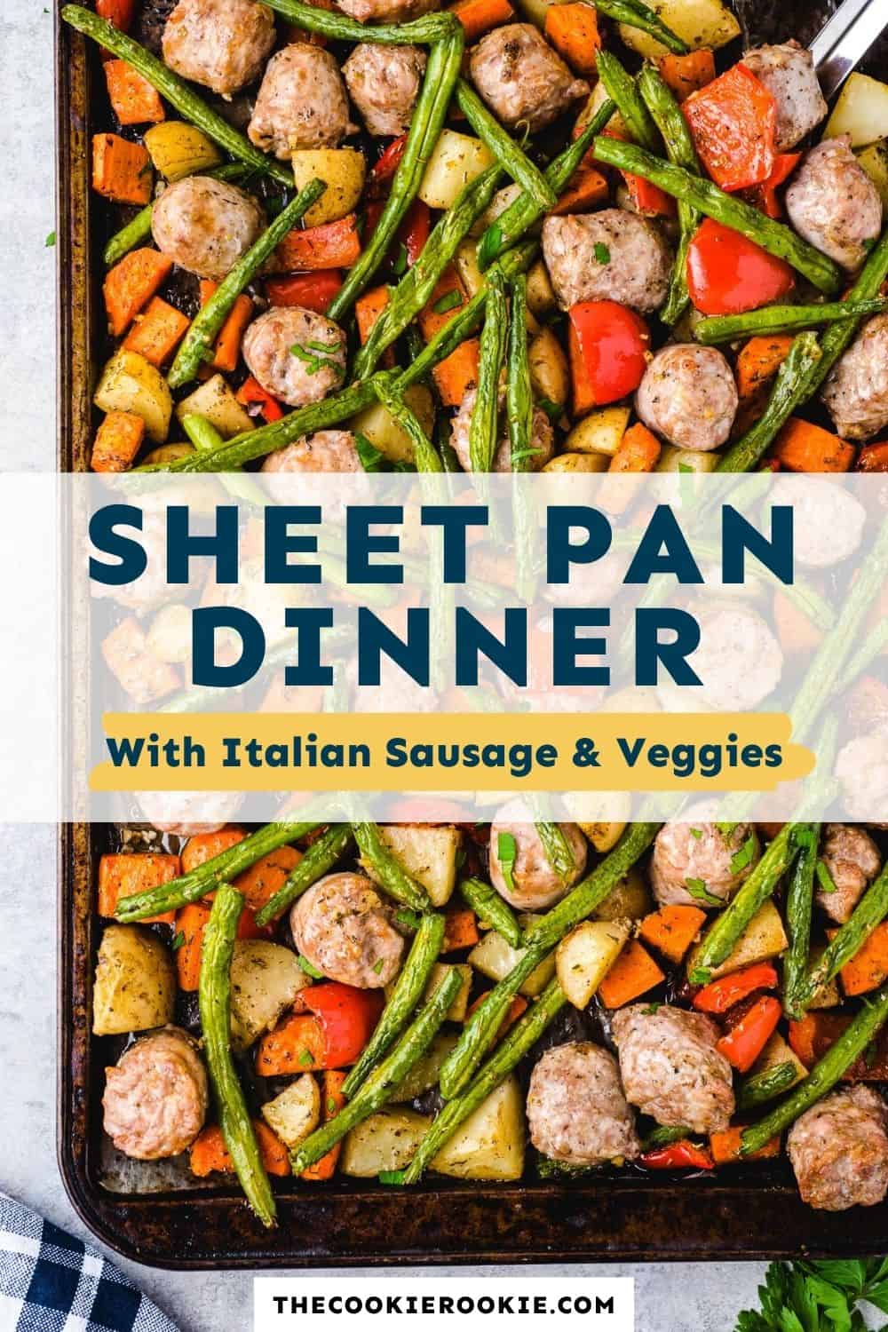 Italian Sausage Sheet Pan Dinner Recipe The Cookie Rookie®