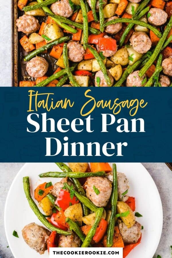 Italian Sausage Sheet Pan Dinner Pinterest