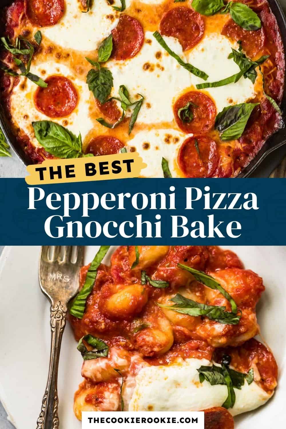 Pepperoni Pizza Gnocchi Bake Recipe The Cookie Rookie®