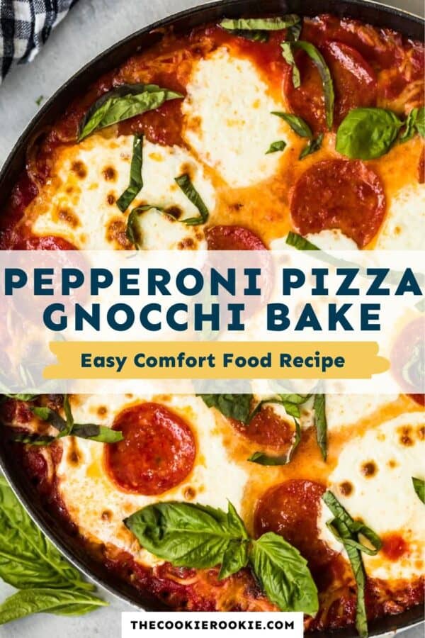 pepperoni pizza gnocchi bake pinterest