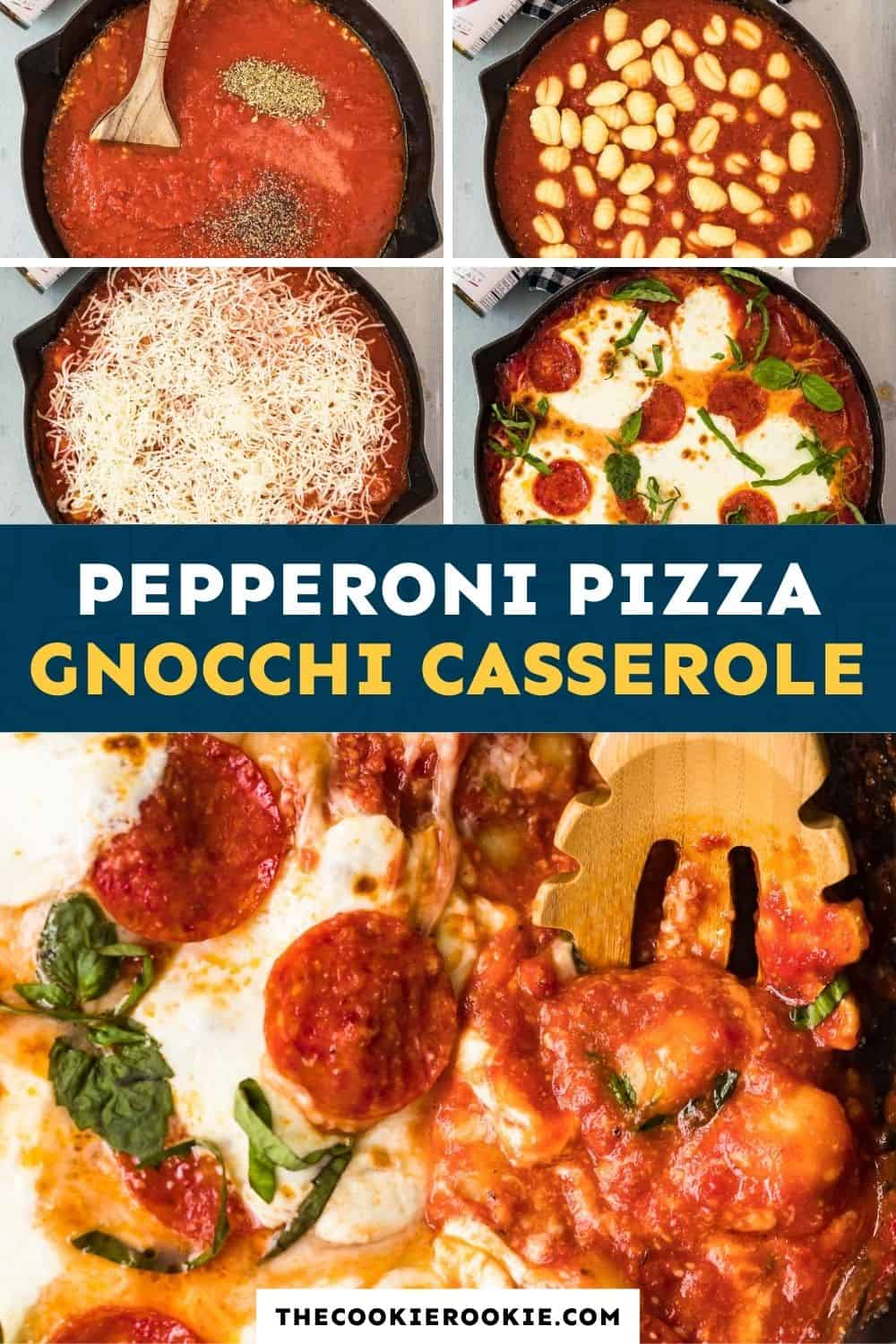 Pepperoni Pizza Gnocchi Bake Recipe The Cookie Rookie®