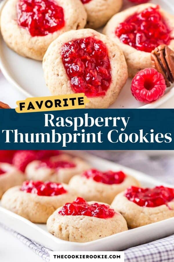 raspberry thumbprint cookies pinterest