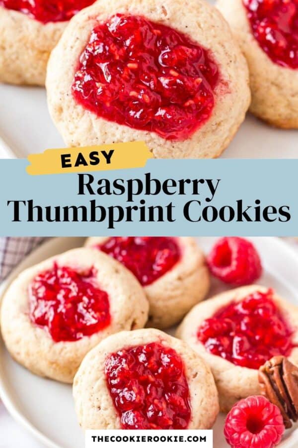 raspberry thumbprint cookies pinterest