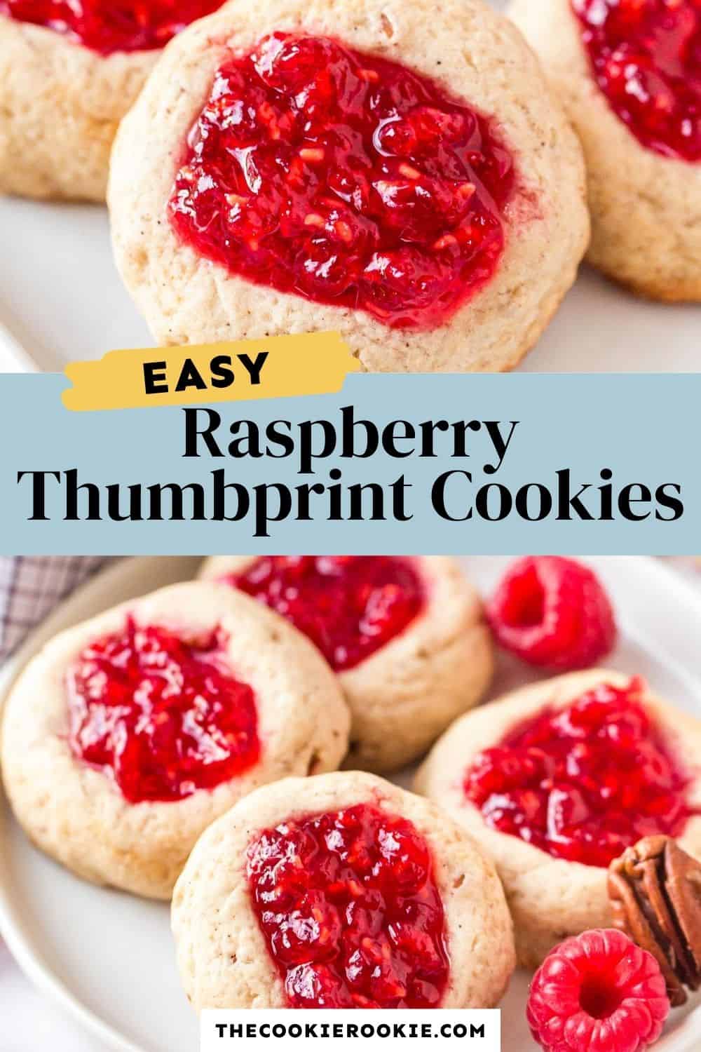 Raspberry Thumbprint Cookies Recipe The Cookie Rookie®