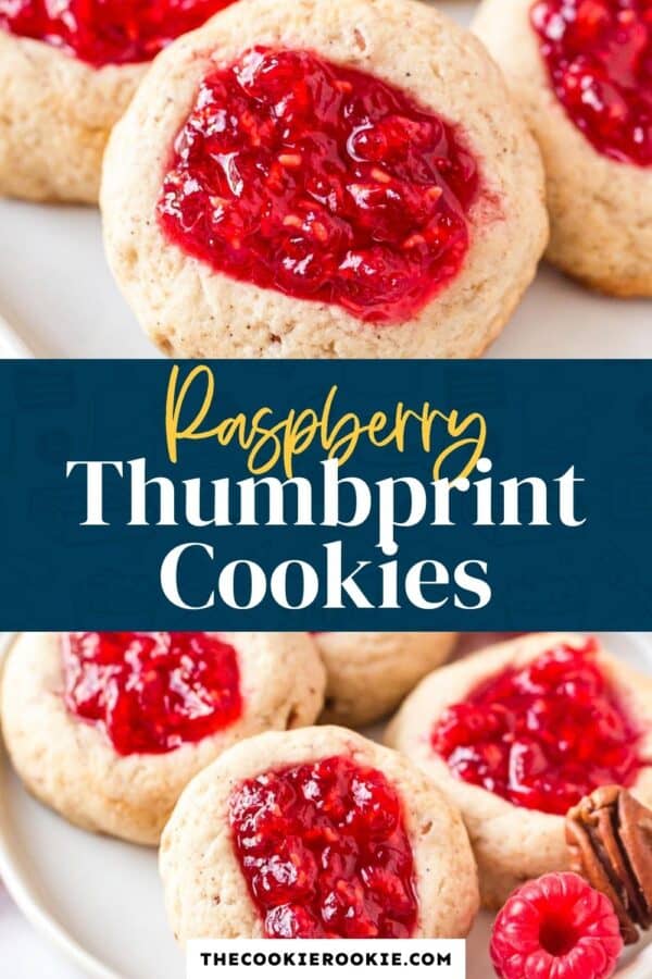 raspberry thumbprint cookies pinterest