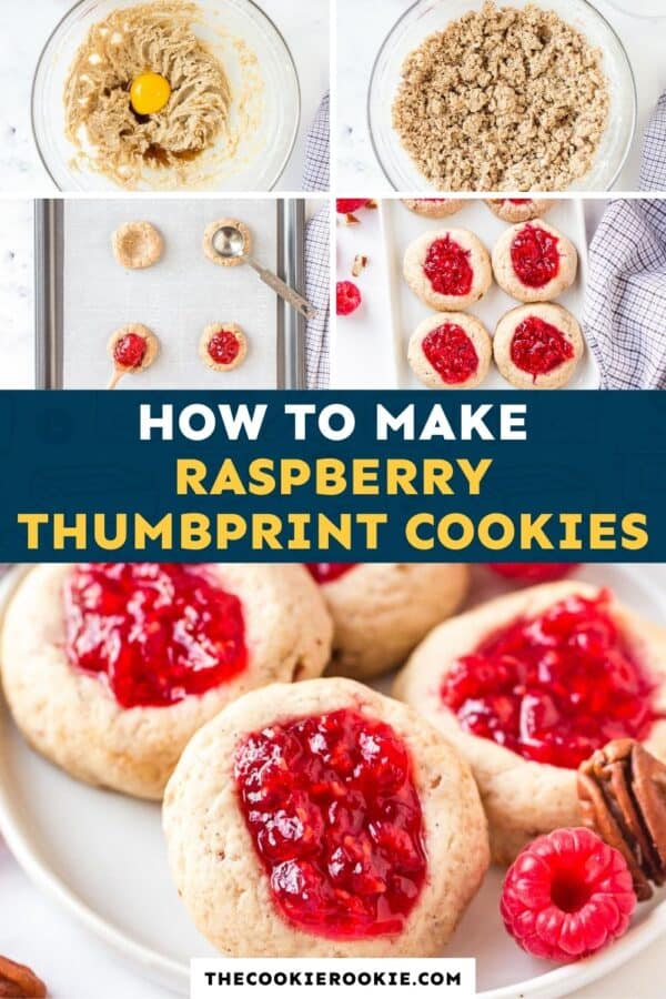 raspberry thumbprint cookies pinterest