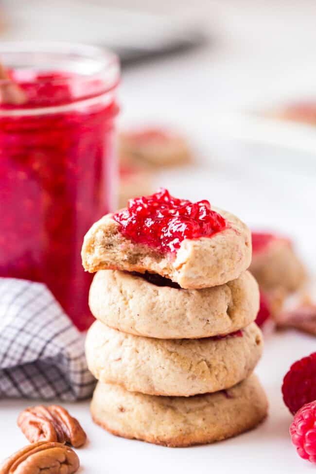 Raspberry Thumbprint Cookies Recipe The Cookie Rookie®