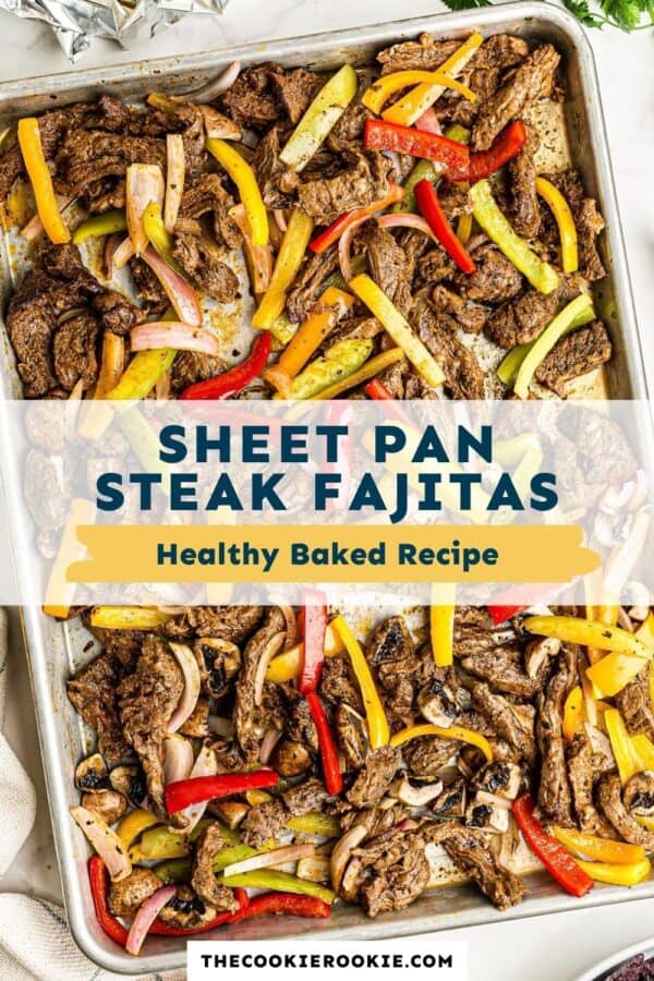 sheet pan steak fajitas pinterest