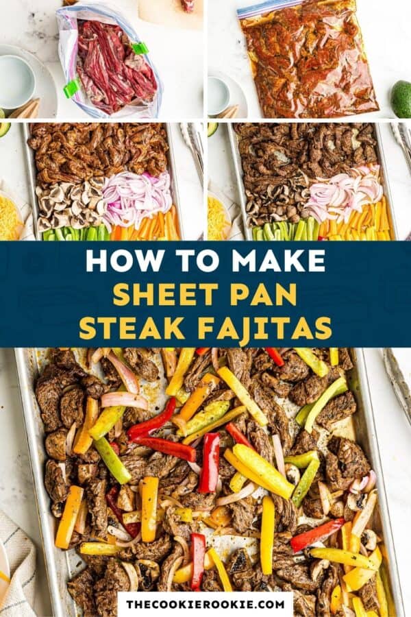 sheet pan steak fajitas pinterest