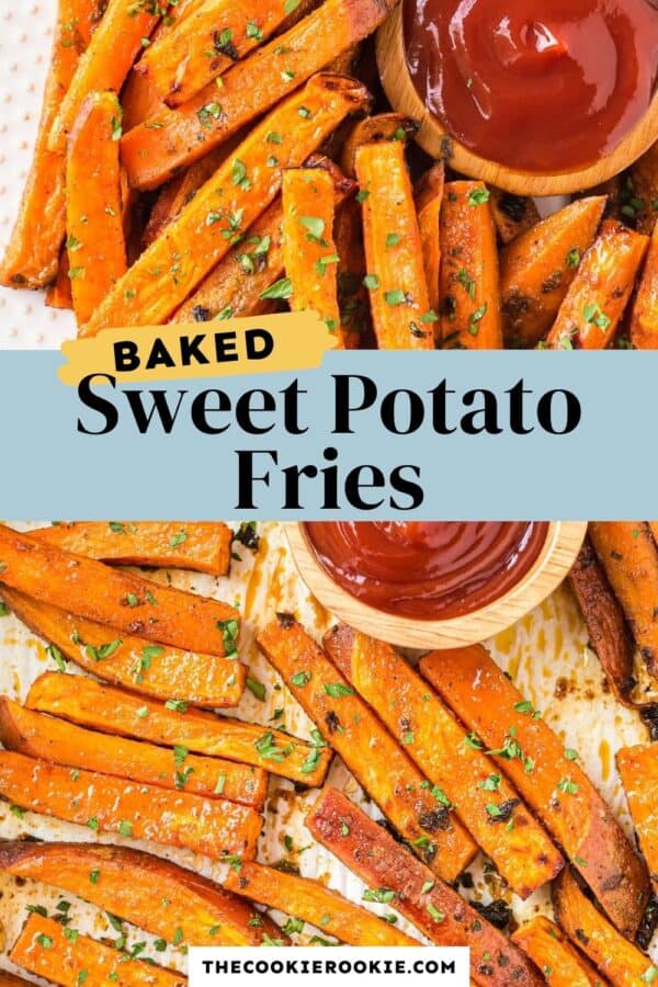 sweet potato fries pinterest collage