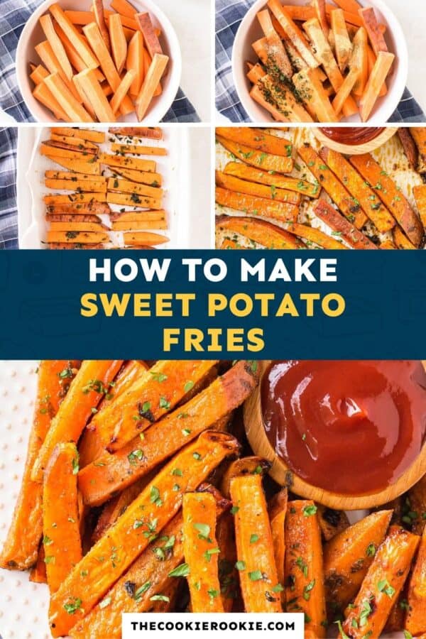 sweet potato fries pinterest collage