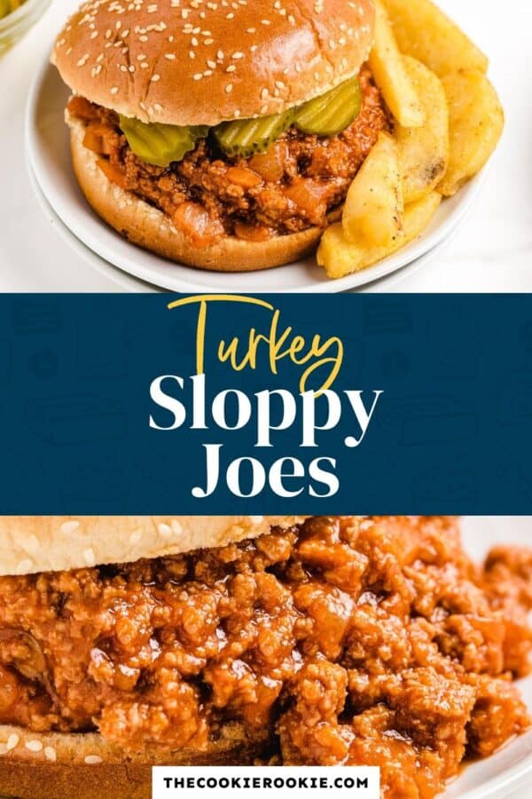 turkey sloppy joes pinterest collage