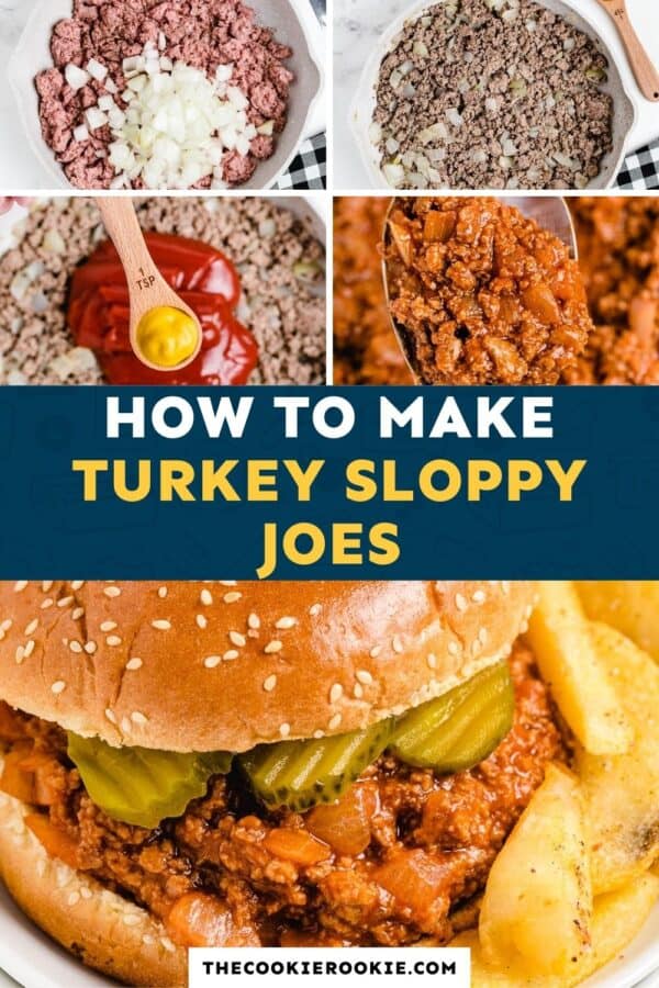 turkey sloppy joes pinterest collage