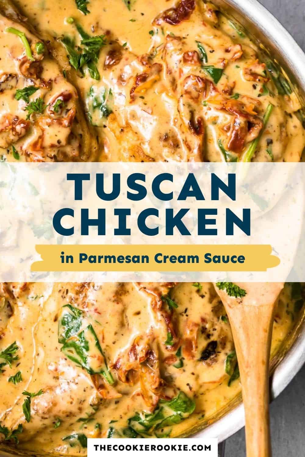 tuscan chicken in parmesan cream sauce pinterest