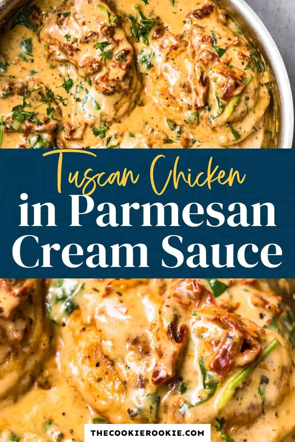 tuscan chicken in parmesan cream sauce pinterest
