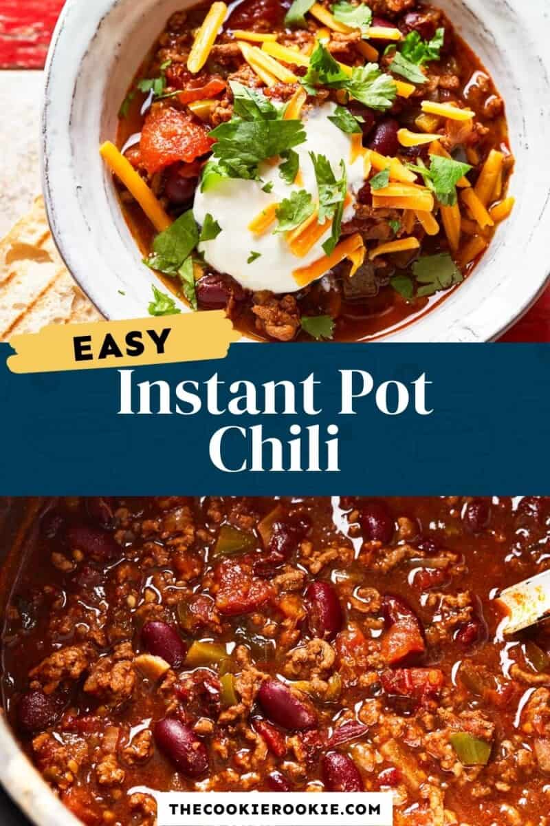 instant pot chili pinterest