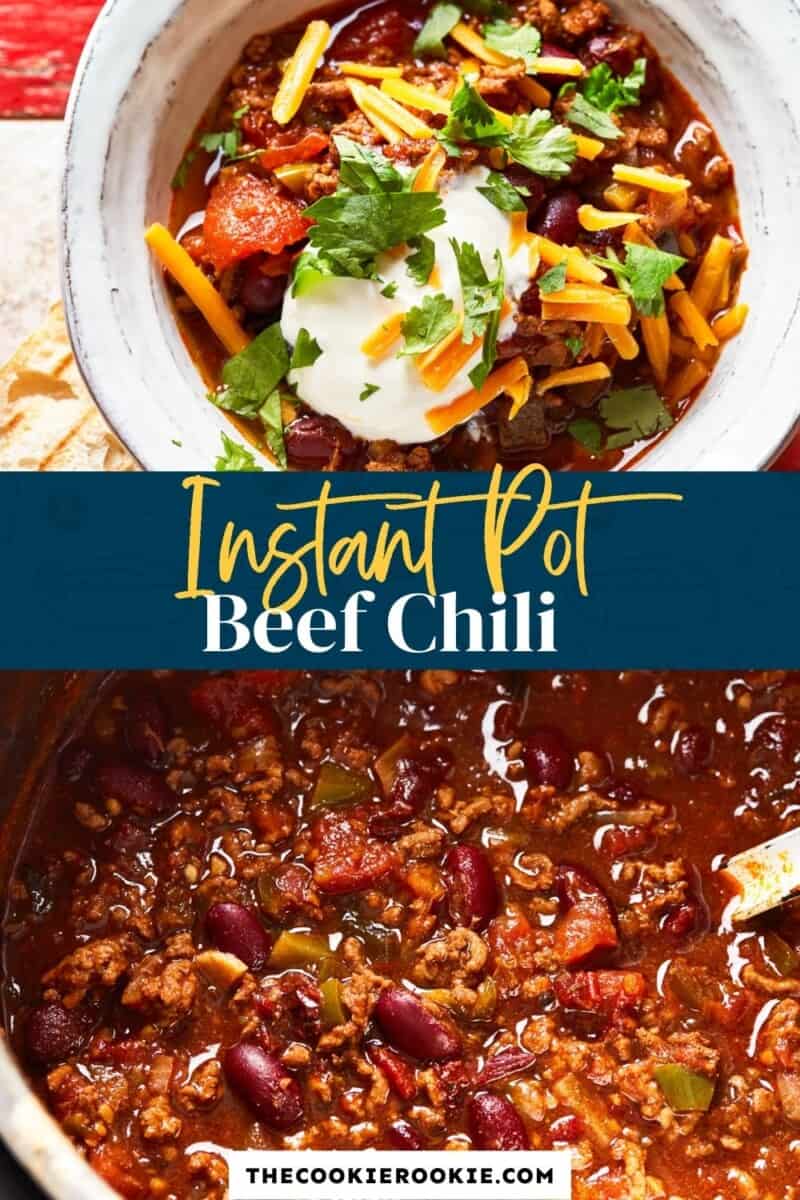 instant pot chili pinterest