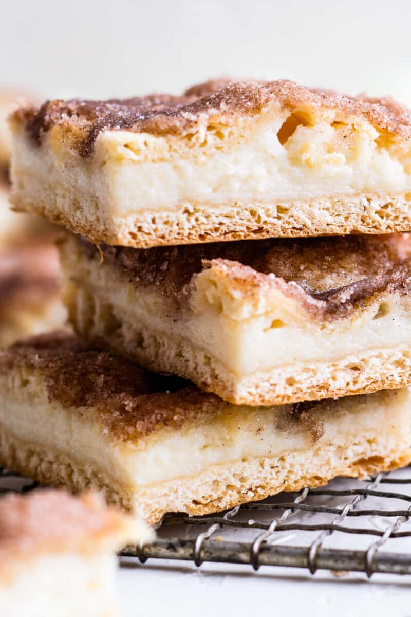 stacked sopapilla cheesecake bars