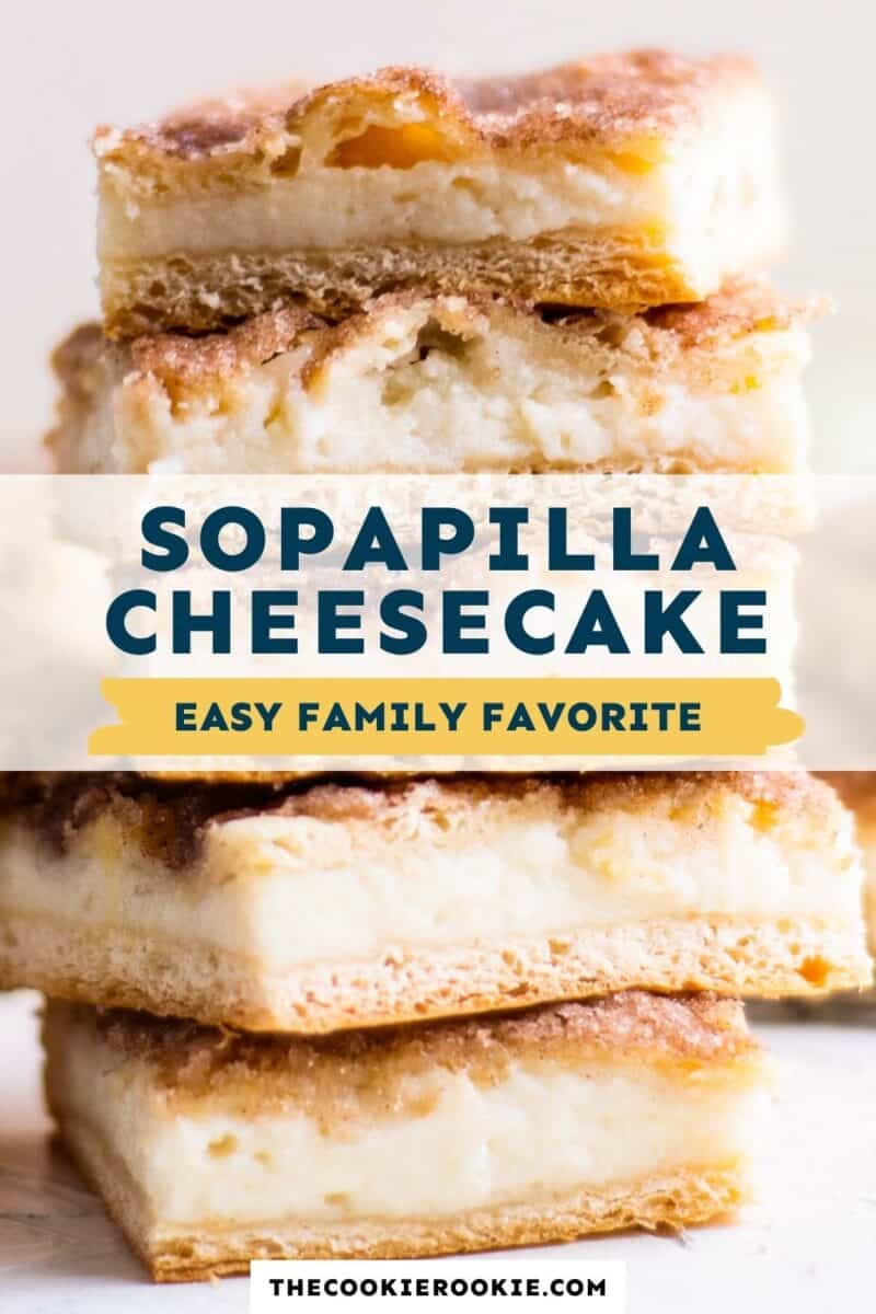 sopapilla cheesecake bars pinterest collage