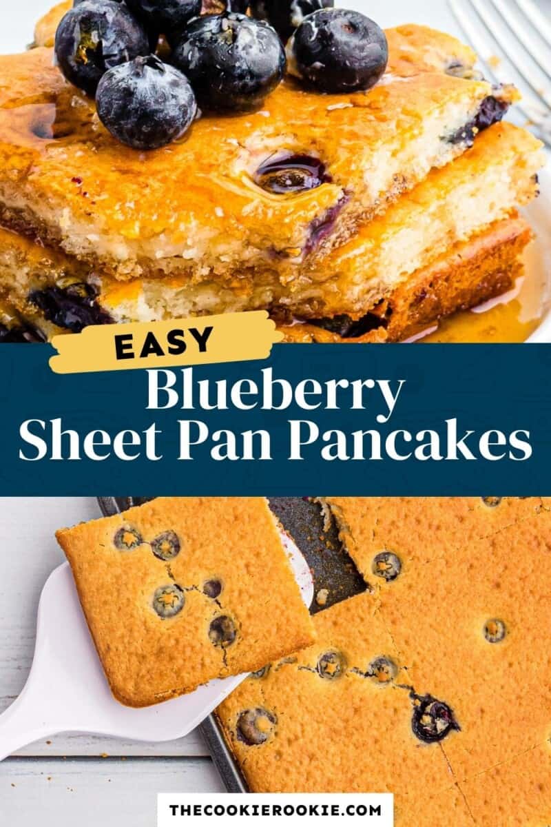 blueberry sheet pan pancakes pinterest