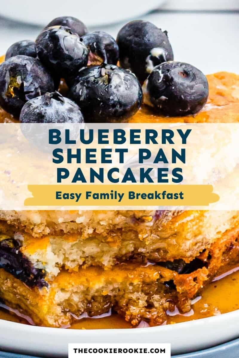 blueberry sheet pan pancakes pinterest