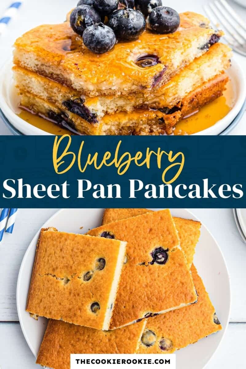 blueberry sheet pan pancakes pinterest