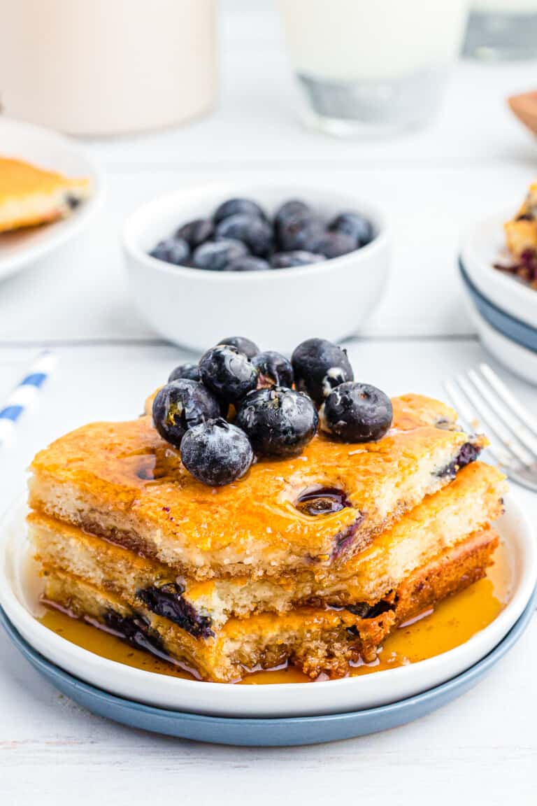 Blueberry Sheet Pan Pancakes Recipe The Cookie Rookie®
