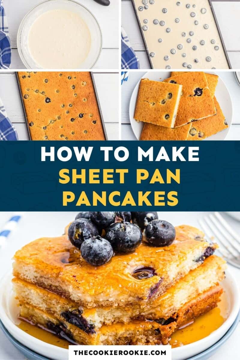 blueberry sheet pan pancakes pinterest