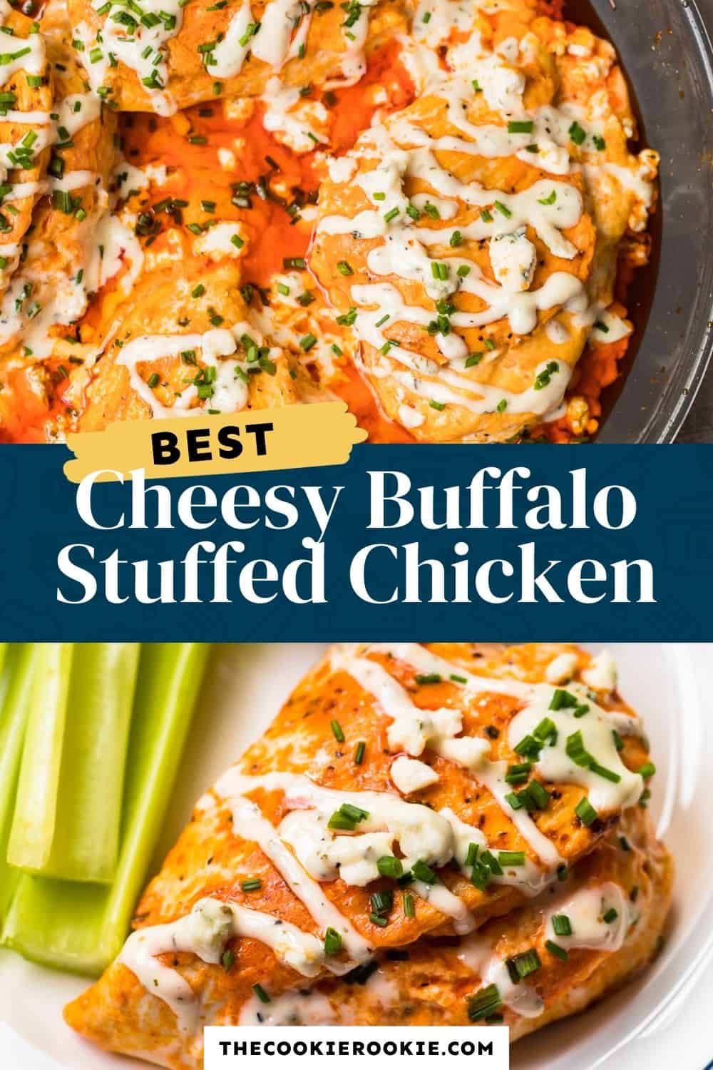 Stuffed Buffalo Chicken Recipe - The Cookie Rookie®