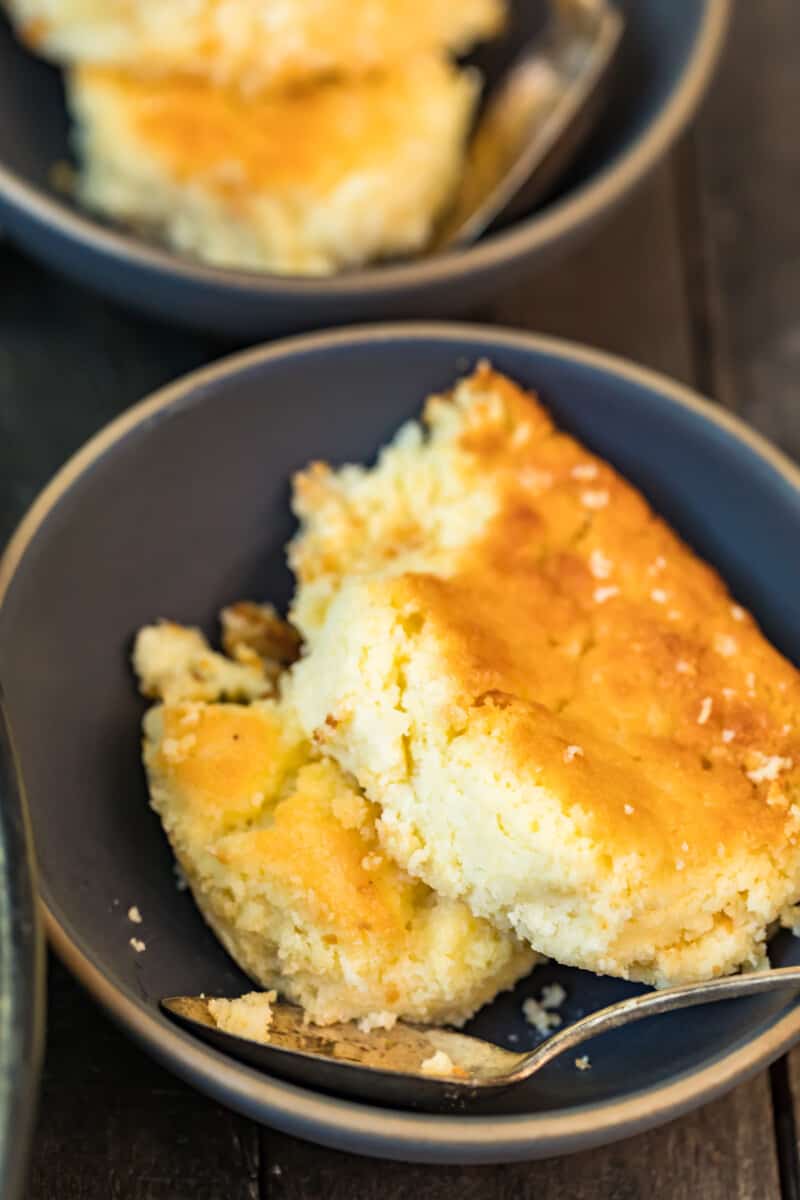 bowls with spoon bread