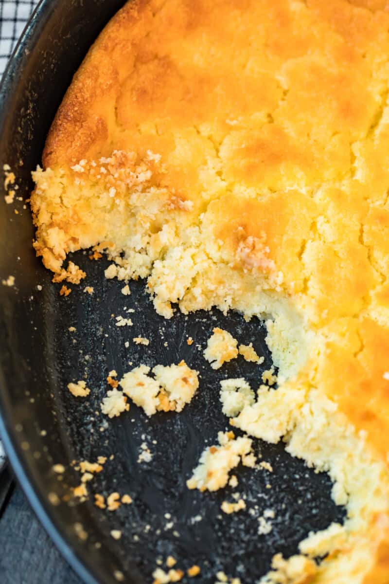 baking dish with buttermilk spoon bread