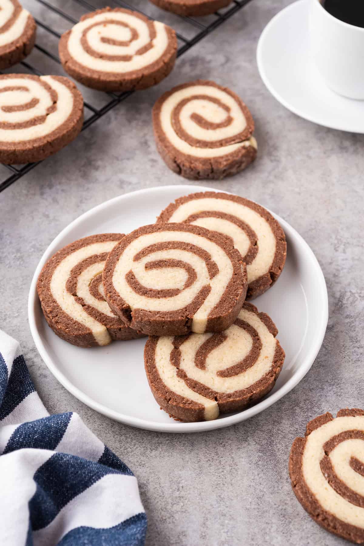 Chocolate Vanilla Pinwheel Cookies The Cookie Rookie®