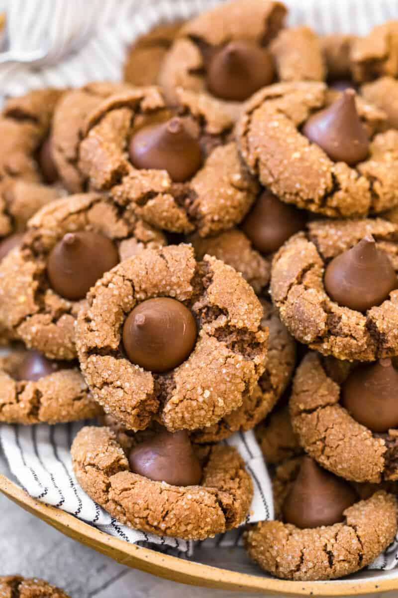 double chocolate blossoms in bowl