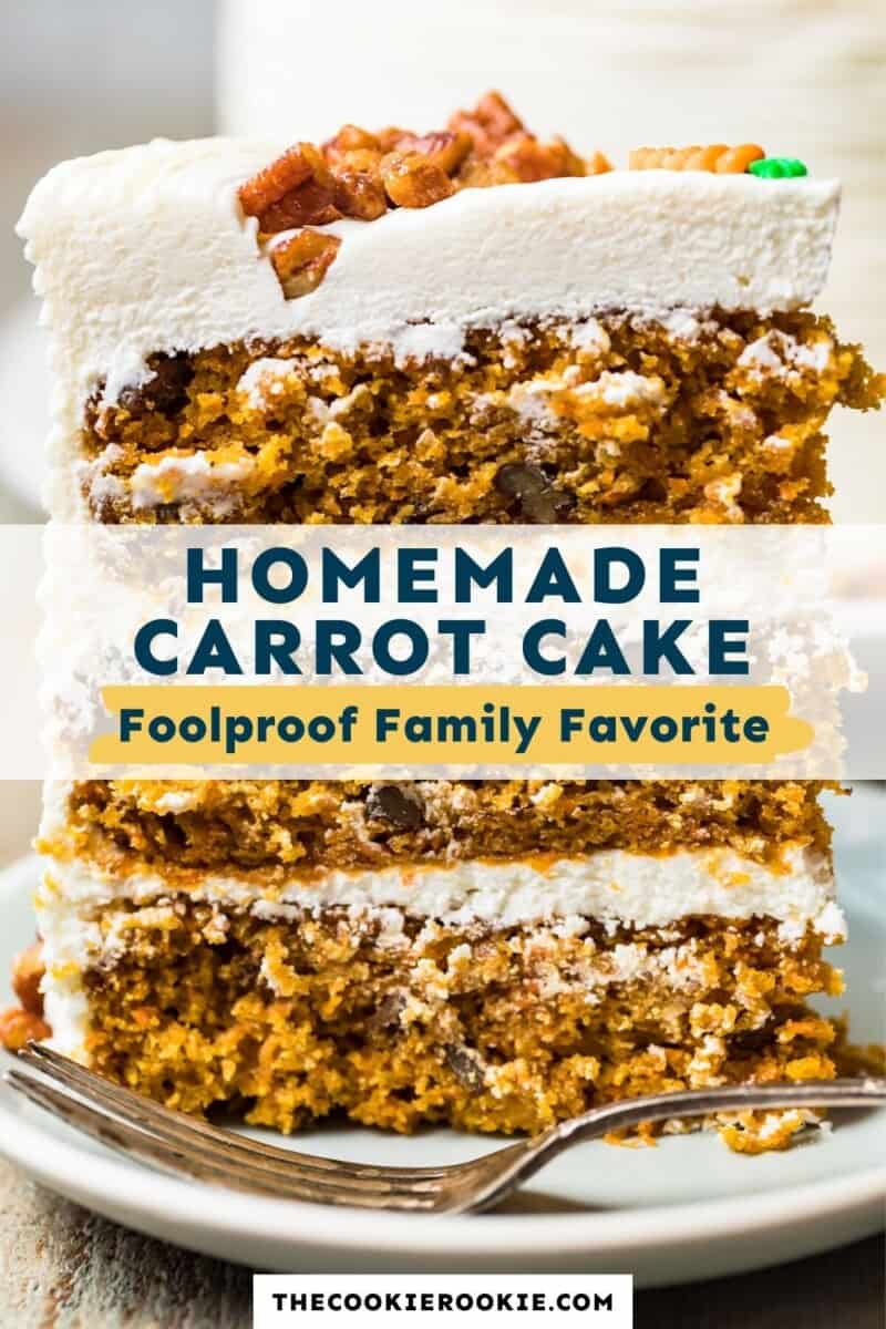 homemade carrot cake pinterest collage
