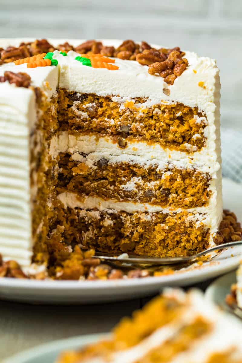 inside of carrot cake