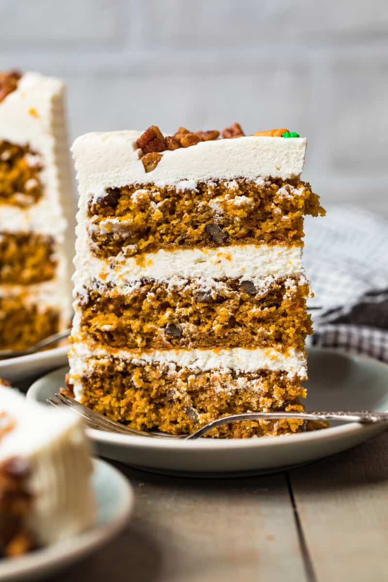 slice of carrot cake