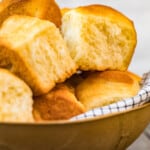 bowl of make ahead yeast rolls