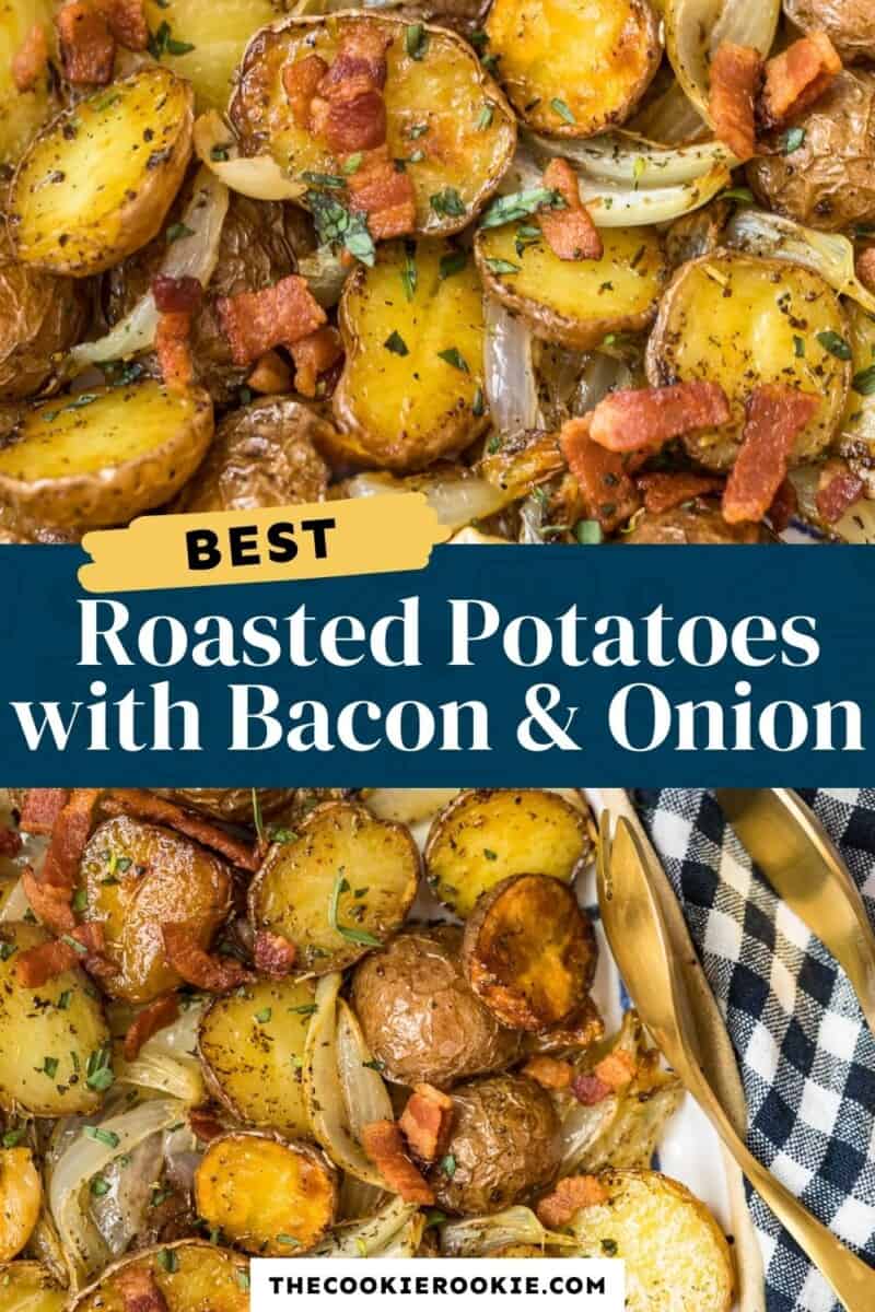 roasted red potatoes pinterest collage