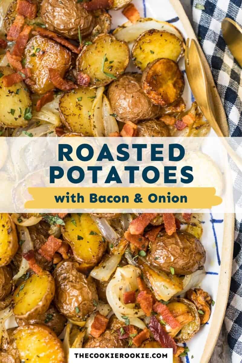 roasted red potatoes pinterest collage