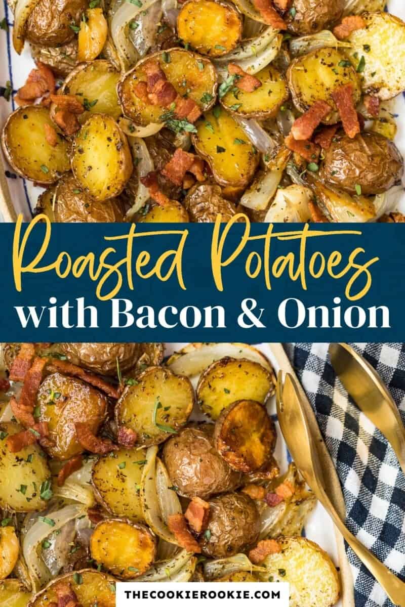 roasted red potatoes pinterest collage