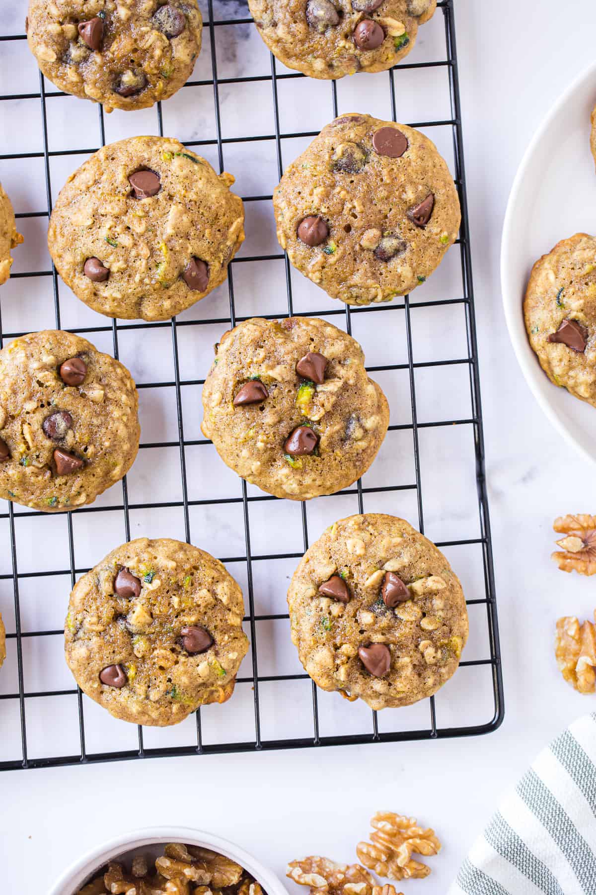Zucchini Chocolate Chip Cookies The Cookie Rookie®