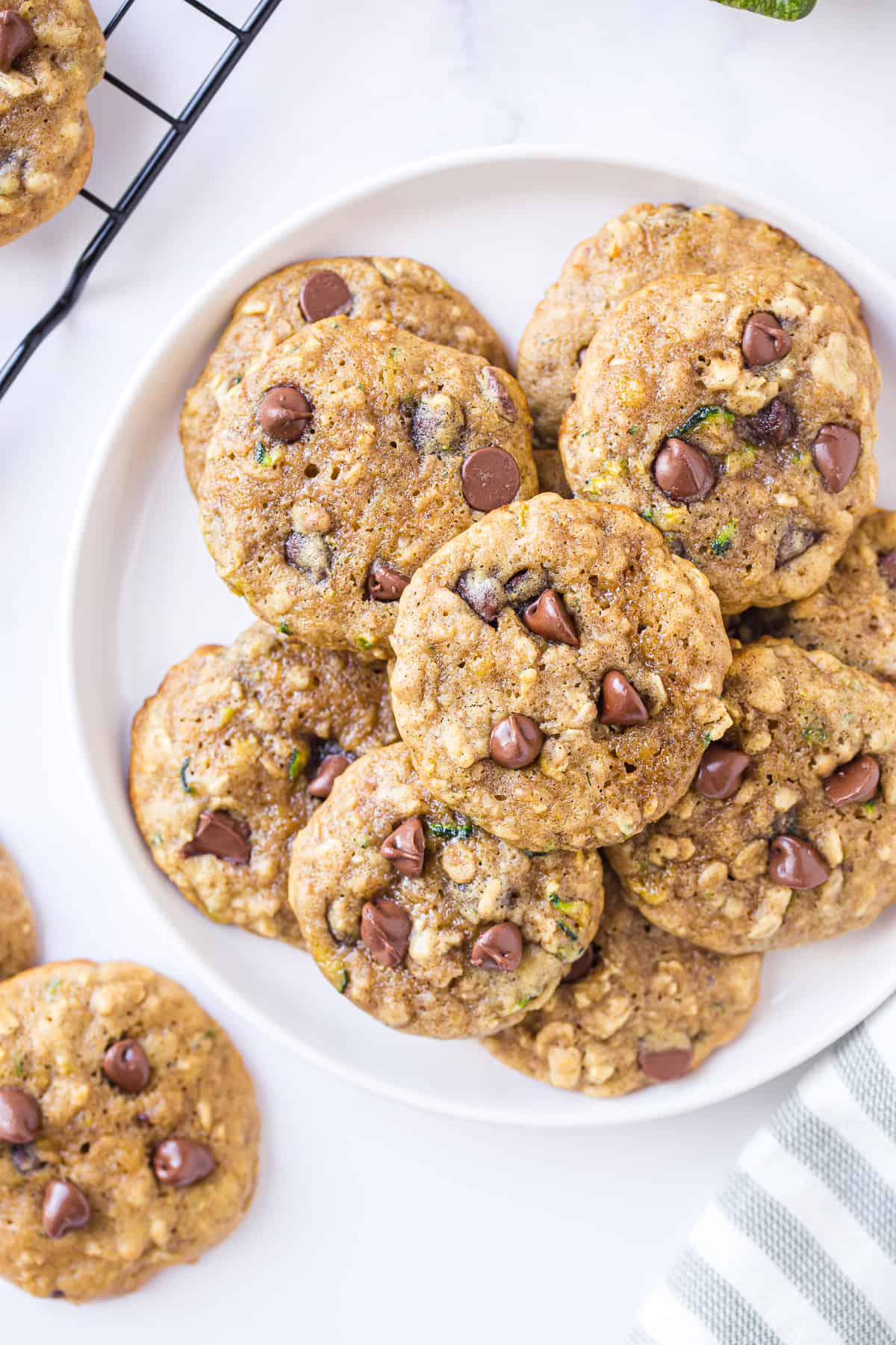 Zucchini Chocolate Chip Cookies The Cookie Rookie®
