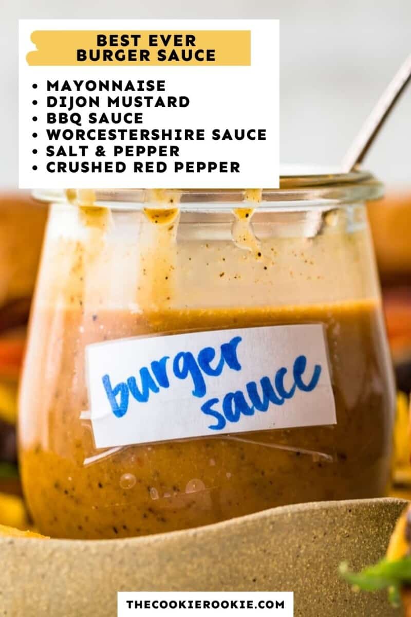 burger sauce ingredients