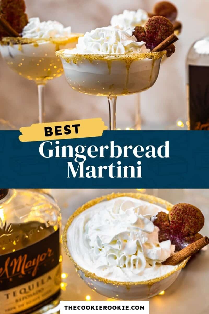 gingerbread martini pinterest collage